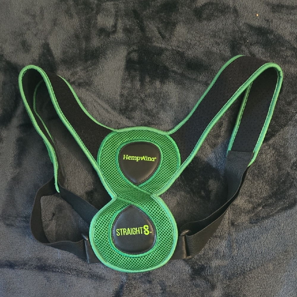 Green and Black Hempvana Posture Corrector